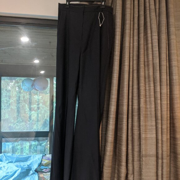 NWT Max Mara navy wool pants size IT42 or US6 - Picture 1 of 3